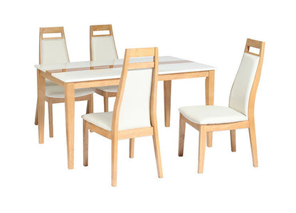 ダイニングチェア チェア PVC 木製 2脚組 同色セット 椅子 リビング おしゃれ かわいい 北欧 ミルキーウェイ(代引不可)