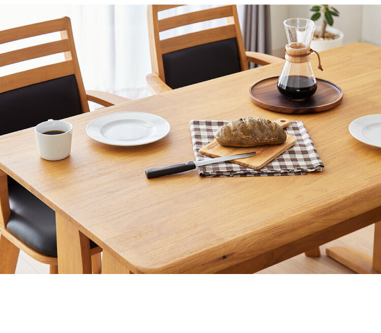 ダイニングテーブル 5点セット ダイニングセット 4人掛け コバ ダイニング5点セット 135幅 4人掛け用 モダン 北欧 おしゃれ かわいい 天板 無垢 無垢材 回転 PCデスク リモート リモートワーク シンプル レトロ (代引不可)