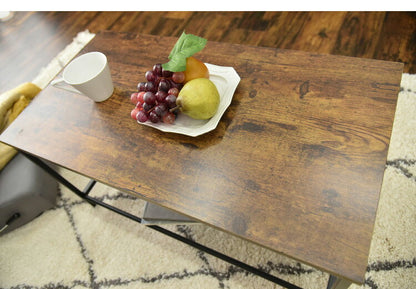 棚付き ローテーブル コンタ1 幅75cm ヴィンテージ調 コンクリート調 センターテーブル 収納棚付きコーヒーテーブル グレー ブラウン シェルフ 木目調(代引不可)