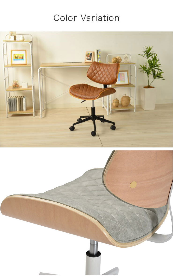 デスクチェア ホームチェア ガス圧チェア オフィスチェア 在宅勤務 昇降 リビング おしゃれ デニーロ かわいい モダン 木製 ガス圧チェア チェア リモート 仕事 木目 椅子(代引不可)