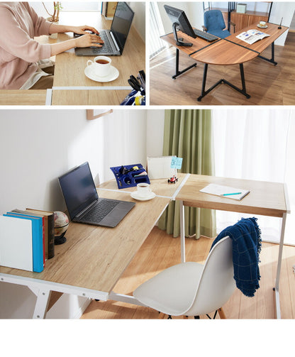 コーナーデスク L字型 147cm幅 パソコンデスク デスク 木製 リモートワーク 在宅勤務 マーキュリーL 書斎 おしゃれ かわいい モダン ホワイト ブラック(代引不可)