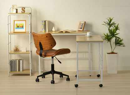 デスク 幅90cm・84cm 2点セット 机 PCデスク 学習机 キャスター付 スチール 北欧 ターブルW 広々使える 大きめ スペース大(代引不可)