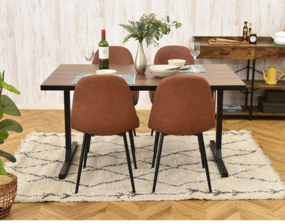 ダイニングテーブル レイラ135 135×80cm ダイニング テーブル 北欧 テーブル 作業台 ダイニングテーブル単品 キッチン テーブル 北欧 アイアン(代引不可)