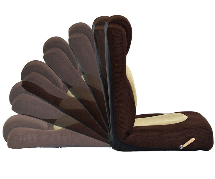 ゴロンリー 座椅子 レバー操作 一人用 座椅子 メッシュ リクライニングチェア ハイバック リクライニング ソファ ソファー リクライニングソファ 1人用ソファ おしゃれ(代引不可)