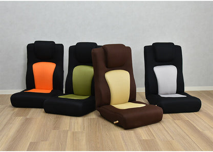 ゴロンリー 座椅子 レバー操作 一人用 座椅子 メッシュ リクライニングチェア ハイバック リクライニング ソファ ソファー リクライニングソファ 1人用ソファ おしゃれ(代引不可)