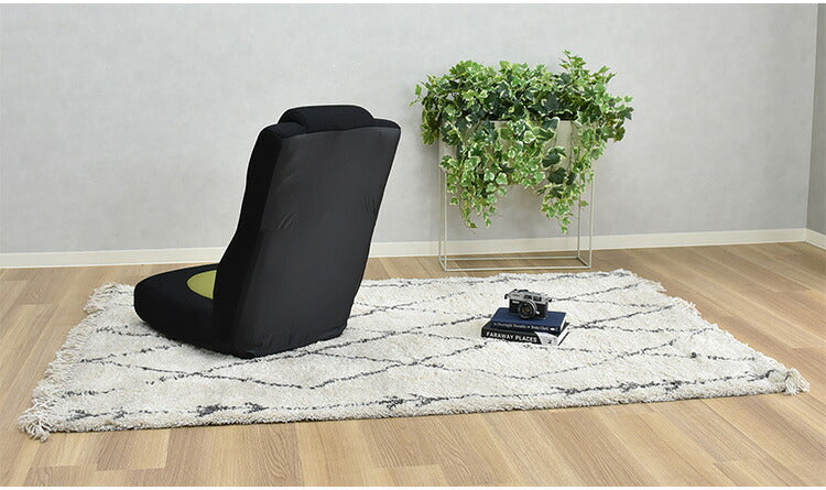 ゴロンリー 座椅子 レバー操作 一人用 座椅子 メッシュ リクライニングチェア ハイバック リクライニング ソファ ソファー リクライニングソファ 1人用ソファ おしゃれ(代引不可)