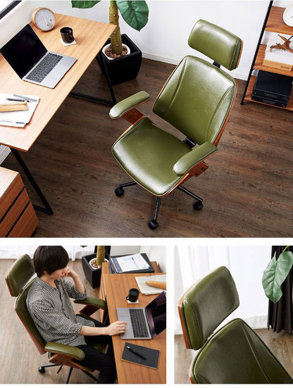 ロッキングチェア ハイバック 木製 デスクチェア ガス圧チェア チェア ケルサ キャスター ヘッドレスト 肘掛け 付き リモート 仕事 木目 在宅 撥水(代引不可)