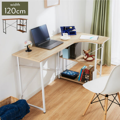 デスク 120cm幅 コーナーデスク L字デスク シンプル リモートワーク オフィス 仕事 在宅 勤務 書斎 ホワイト ブラック マーキュリー ガンマ L字 おしゃれ かわいい(代引不可)