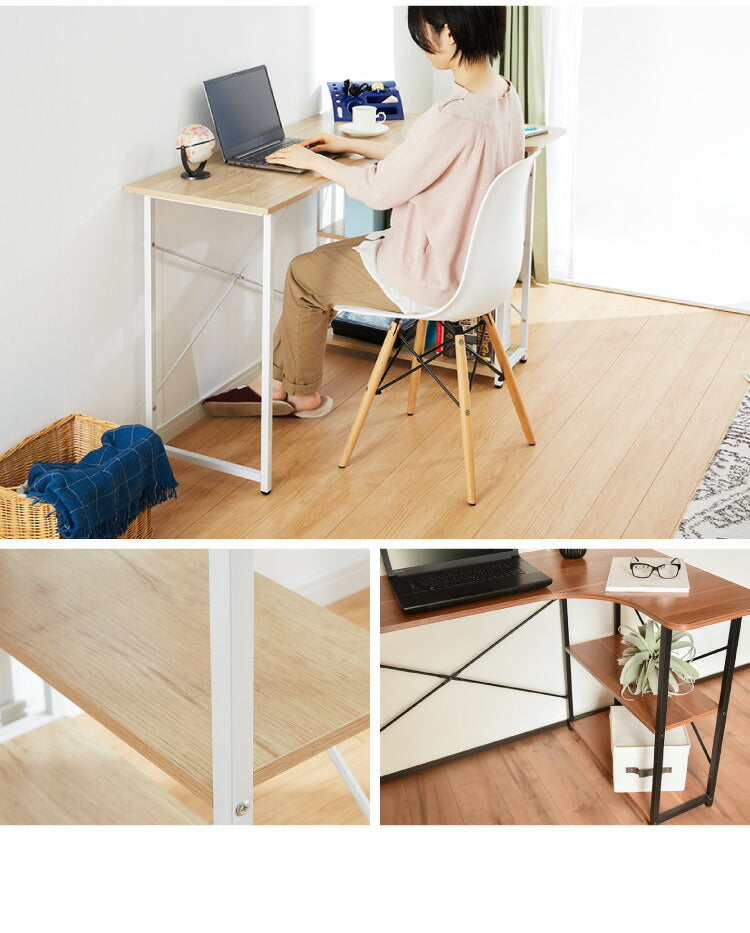 デスク 120cm幅 コーナーデスク L字デスク シンプル リモートワーク オフィス 仕事 在宅 勤務 書斎 ホワイト ブラック マーキュリー ガンマ L字 おしゃれ かわいい(代引不可)