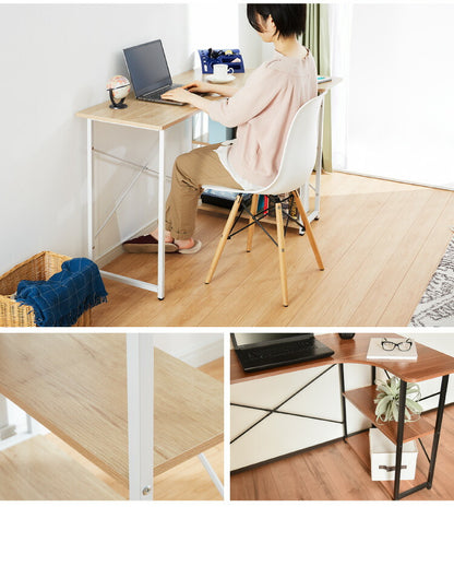 デスク 120cm幅 コーナーデスク L字デスク シンプル リモートワーク オフィス 仕事 在宅 勤務 書斎 ホワイト ブラック マーキュリー ガンマ L字 おしゃれ かわいい(代引不可)