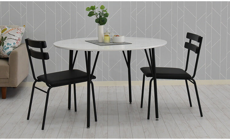 ダイニングテーブル 幅105cm 丸ダイニングテーブル 丸テーブル テーブル 4人 丸形 円形 スチール 4人掛け用 机 リビング おしゃれ 北欧 アンティーク ヴィンテージPCデスク リモート リモートワーク モダン 食卓 食卓テーブル スタイリッシュ(代引不可)