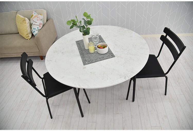 ダイニングテーブル 幅105cm 丸ダイニングテーブル 丸テーブル テーブル 4人 丸形 円形 スチール 4人掛け用 机 リビング おしゃれ 北欧 アンティーク ヴィンテージPCデスク リモート リモートワーク モダン 食卓 食卓テーブル スタイリッシュ(代引不可)