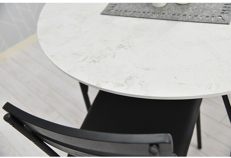 ダイニングテーブル 幅105cm 丸ダイニングテーブル 丸テーブル テーブル 4人 丸形 円形 スチール 4人掛け用 机 リビング おしゃれ 北欧 アンティーク ヴィンテージPCデスク リモート リモートワーク モダン 食卓 食卓テーブル スタイリッシュ(代引不可)