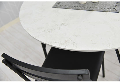 ダイニングテーブル 幅105cm 丸ダイニングテーブル 丸テーブル テーブル 4人 丸形 円形 スチール 4人掛け用 机 リビング おしゃれ 北欧 アンティーク ヴィンテージPCデスク リモート リモートワーク モダン 食卓 食卓テーブル スタイリッシュ(代引不可)