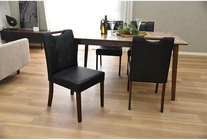 ダイニングチェア 2脚セット チェア 椅子 木製 PVC 2脚組 リビング おしゃれ 北欧 アンティーク ヴィンテージ モダン ナチュラル いす イス チェアー ダイニングチェアー(代引不可)