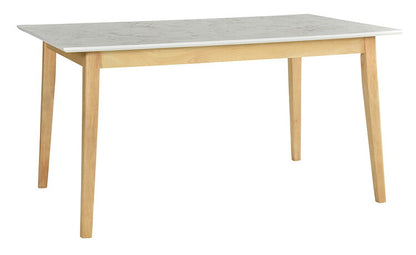 ダイニング5点セット テーブル幅135cm 4人掛け 大理石調 天然木 ダイニングテーブルセット ダイニングセット ダイニング ダイニングテーブル ダイニングチェア(代引不可)