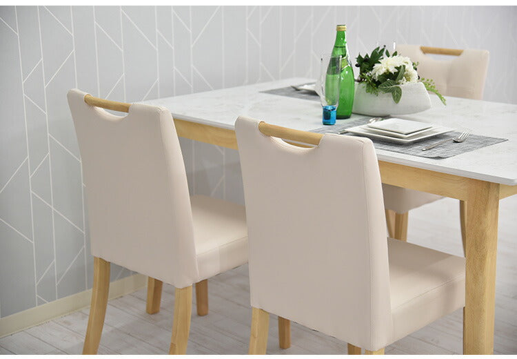 ダイニング5点セット テーブル幅135cm 4人掛け 大理石調 天然木 ダイニングテーブルセット ダイニングセット ダイニング ダイニングテーブル ダイニングチェア(代引不可)