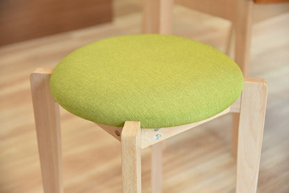 スツール 木製 2脚セット ファブリック 天然木 おしゃれ かわいい 北欧 インテリア チェア 椅子 シェル スタッキングスツール(代引不可)