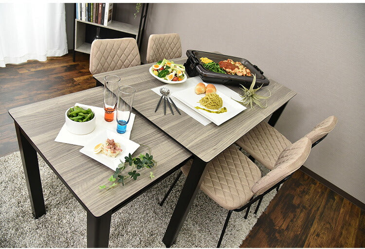 ダイニングテーブル 伸縮テーブル 4人 6人 8人 120cm幅 200cm幅 木製 4人掛け用 机 リビング おしゃれ 北欧 アンティーク ヴィンテージ ブライト PCデスク リモート(代引不可)