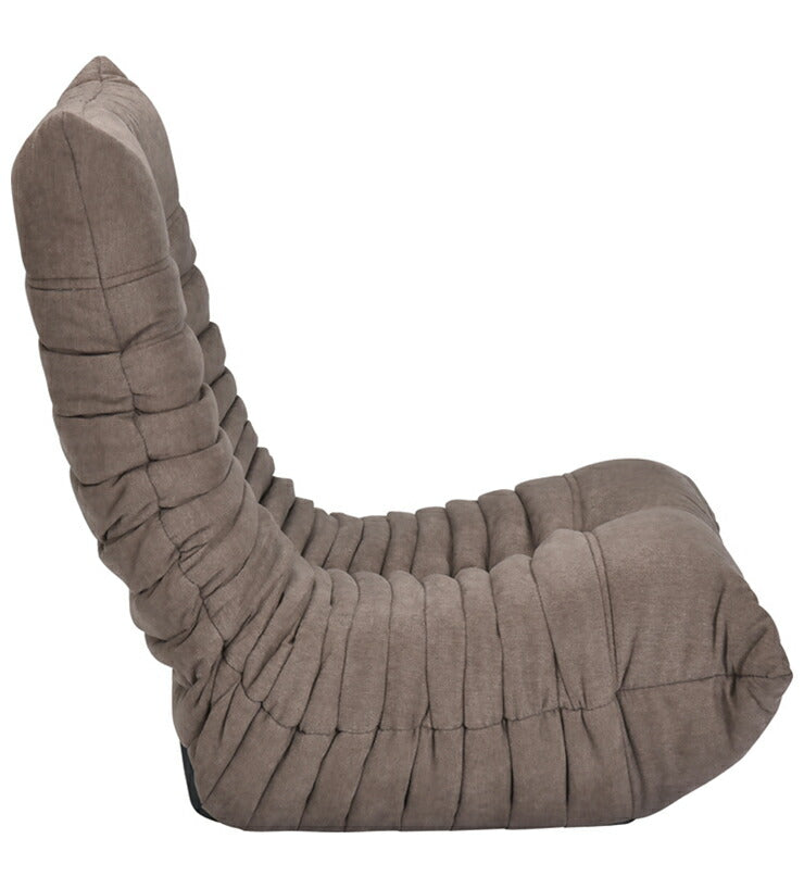 ソファ リクライニング 3段階 背もたれ折りたたみ式 ファブリック 1人掛け 座椅子 ブルコ1P ハイバック テレワーク コンパクト 寝れる ローソファー モダン 淡い フロアチェア 座椅子(代引不可)