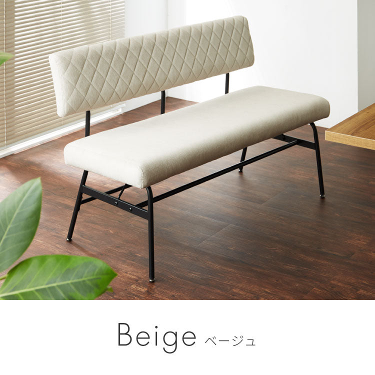 ダイニングベンチ 幅120cm 背もたれ付きダイニングベンチ 二人用 チェア ベンチ いす イス 椅子 木製ベンチ 背もたれ 屋内用ベンチ 背もたれ付き 食卓ベンチ(代引不可)