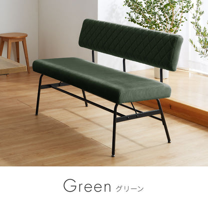 ダイニングベンチ 幅120cm 背もたれ付きダイニングベンチ 二人用 チェア ベンチ いす イス 椅子 木製ベンチ 背もたれ 屋内用ベンチ 背もたれ付き 食卓ベンチ(代引不可)