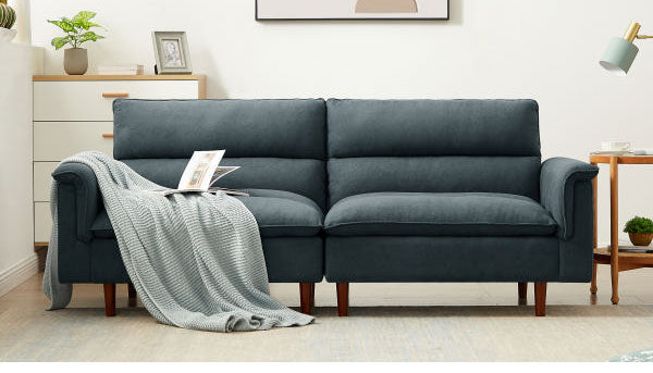 ソファベッド カジュアルソファベッド 幅209cm 肘付き 肘掛け付き リクライニング ソファ 三人掛け ソファー 3人掛けソファ 三人掛けソファ 北欧 おしゃれ ファブリック(代引不可)