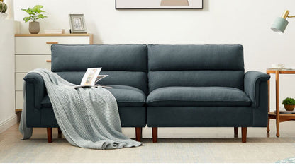 ソファベッド カジュアルソファベッド 幅209cm 肘付き 肘掛け付き リクライニング ソファ 三人掛け ソファー 3人掛けソファ 三人掛けソファ 北欧 おしゃれ ファブリック(代引不可)