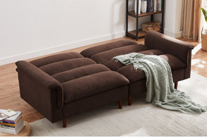 ソファベッド カジュアルソファベッド 幅209cm 肘付き 肘掛け付き リクライニング ソファ 三人掛け ソファー 3人掛けソファ 三人掛けソファ 北欧 おしゃれ ファブリック(代引不可)