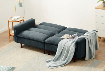 ソファベッド カジュアルソファベッド 幅209cm 肘付き 肘掛け付き リクライニング ソファ 三人掛け ソファー 3人掛けソファ 三人掛けソファ 北欧 おしゃれ ファブリック(代引不可)