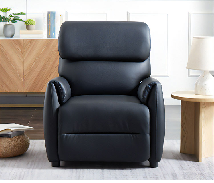 リクライニングチェア オットマン一体型 手動 肘付き 一人掛け フットレスト付き ソファ パーソナルソファ パーソナルチェア おしゃれ シンプル(代引不可)