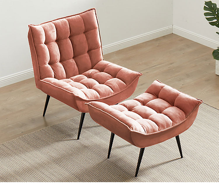 ソファ スタイリッシュソファ 1人掛け+オットマンセット ソファ 一人掛け ソファ パーソナルソファ パーソナルチェア オットマン スツール 北欧 おしゃれ ファブリック(代引不可)