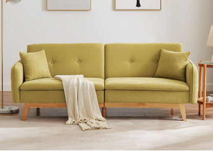 ソファベッド カジュアルソファベッド 収納ポケット付き 幅200cm 肘付き 肘掛け付き リクライニング ソファ 三人掛け ソファー 3人掛けソファ 三人掛けソファ 北欧 おしゃれ ファブリック(代引不可)