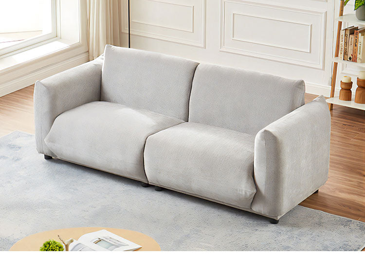 ソファ モダンデザインソファ 2人掛け 肘付き 幅200cm 座面にポケットコイル使用 ソファ モダンデザイン 二人掛け ソファー 2人掛けソファ 二人掛けソファ 北欧 おしゃれ ファブリック(代引不可)