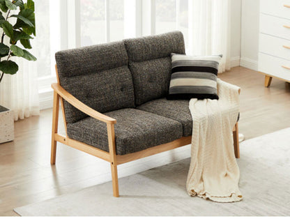 ソファ 木肘ソファ 3人掛け 肘付き 幅165cm ソファ 座面にポケットコイル使用 天然木フレーム 三人掛け ソファー 3人掛けソファ 三人掛けソファ 北欧 おしゃれ ナチュラル ファブリック(代引不可)