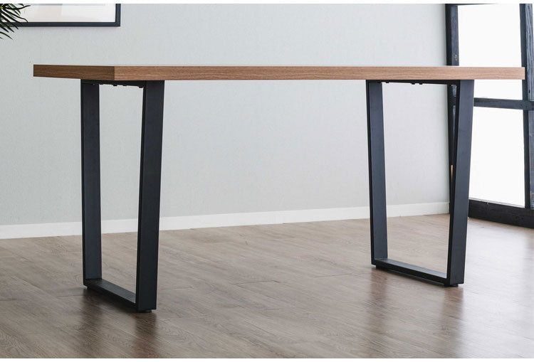 ダイニングテーブル 幅140 奥行80 テーブル デスク 学習机 食卓 黒脚 ロの字型 テーブル単体 コの字 スクエア脚 一人暮らし リビング キッチン カフェ PC パソコン リモート テレワーク 在宅(代引不可)