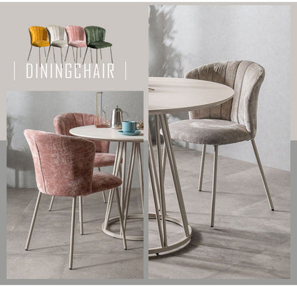 ダイニングセット 円形 サイドテーブル 幅100 コーデュロイ ダイニングチェア 4個入り ラウンドテーブル ミニテーブル ナイトテーブル ベッドサイド ソファサイド テーブル メラミン スチール(代引不可)