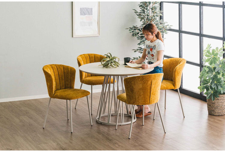 ダイニングテーブル 円形 幅100 円形 丸 4人掛け 4人用 4P カフェ リビング テーブル ラウンドテーブル 食卓 おしゃれ 北欧 ナチュラル ホワイト コンクリート調 モルタル調 メラミン スチール(代引不可)