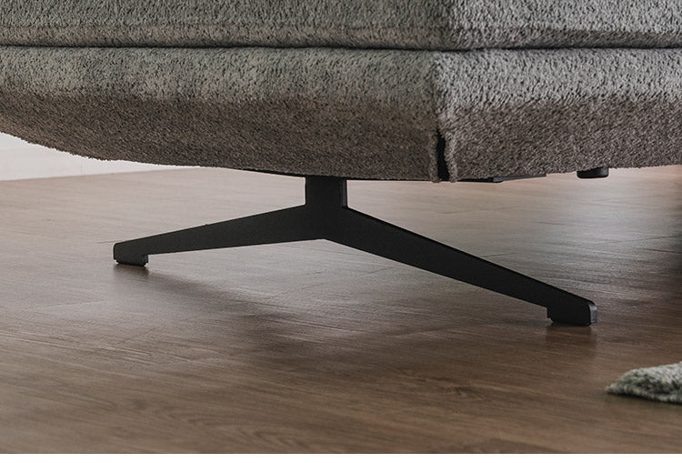 アイランドソファ 2人掛けソファ ソファ単品 幅160cm モコモコ ゆったり ダークグレー ベージュ 座り心地 くつろぎ ふかふか 木脚 おしゃれ コンパクト 北欧 家具 インテリア モダン フェミニン(代引不可)