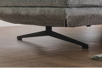 アイランドソファ 2人掛けソファ ソファ単品 幅160cm モコモコ ゆったり ダークグレー ベージュ 座り心地 くつろぎ ふかふか 木脚 おしゃれ コンパクト 北欧 家具 インテリア モダン フェミニン(代引不可)