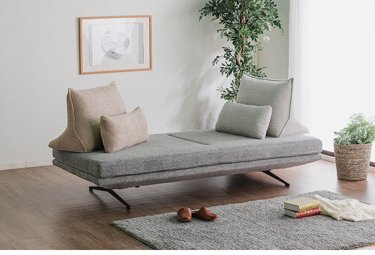 アイランドソファ 2人掛けソファ ソファ単品 幅160cm モコモコ ゆったり ダークグレー ベージュ 座り心地 くつろぎ ふかふか 木脚 おしゃれ コンパクト 北欧 家具 インテリア モダン フェミニン(代引不可)