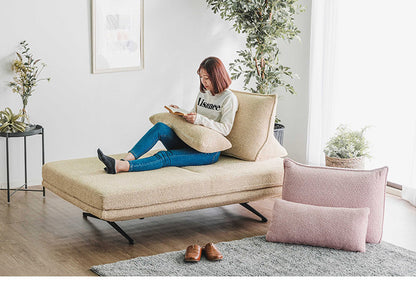 アイランドソファ 2人掛けソファ ソファ単品 幅160cm モコモコ ゆったり ダークグレー ベージュ 座り心地 くつろぎ ふかふか 木脚 おしゃれ コンパクト 北欧 家具 インテリア モダン フェミニン(代引不可)