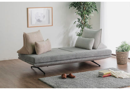 アイランドソファ 二人掛け ソファセット 背・クッション 2個セット ブークレ カウチソファ ソファ リビング 北欧風 フェミニン かわいい おしゃれ 高級感(代引不可)