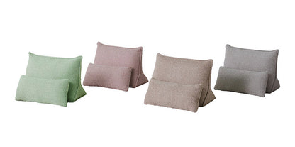 背クッションセット 単品 背もたれ幅73cm クッション幅66cm ライトグレー ベージュ ピンク ライトグリーン モコモコ ゆったり くつろぎ ふかふか おしゃれ コンパクト 北欧(代引不可)