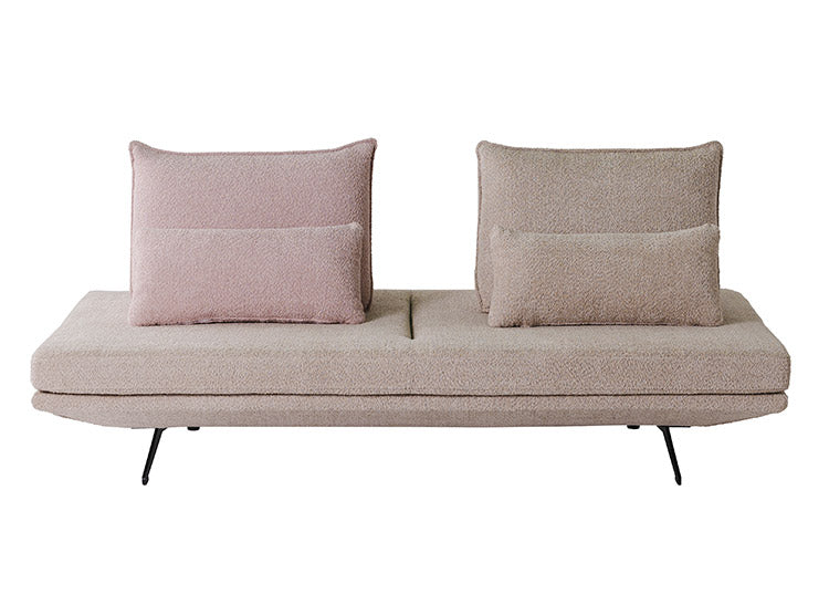 背クッションセット 単品 背もたれ幅73cm クッション幅66cm ライトグレー ベージュ ピンク ライトグリーン モコモコ ゆったり くつろぎ ふかふか おしゃれ コンパクト 北欧(代引不可)