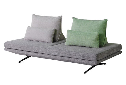 背クッションセット 単品 背もたれ幅73cm クッション幅66cm ライトグレー ベージュ ピンク ライトグリーン モコモコ ゆったり くつろぎ ふかふか おしゃれ コンパクト 北欧(代引不可)