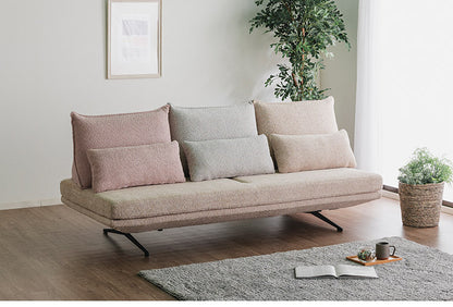 背クッションセット 単品 背もたれ幅73cm クッション幅66cm ライトグレー ベージュ ピンク ライトグリーン モコモコ ゆったり くつろぎ ふかふか おしゃれ コンパクト 北欧(代引不可)