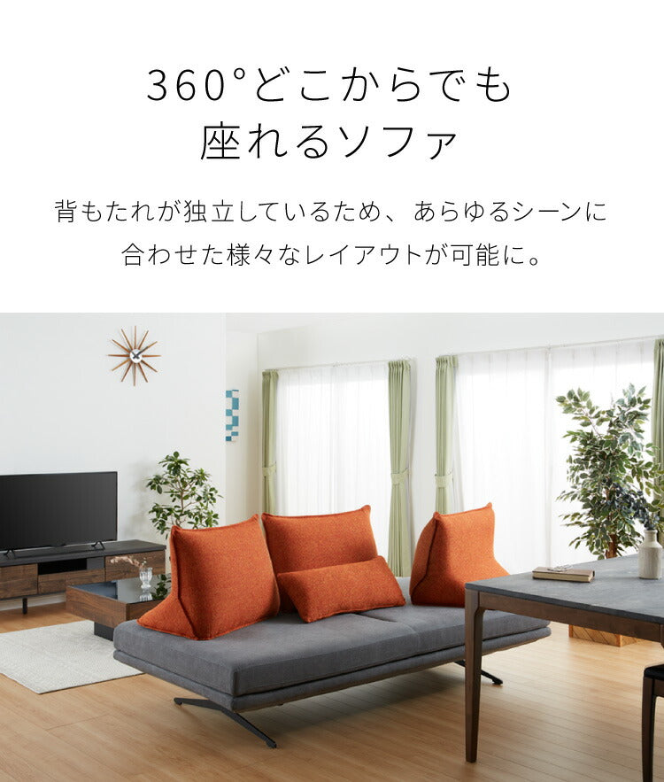 背もたれ クッション 単品 ソファ 背もたれクッション 幅73 ベッドの上