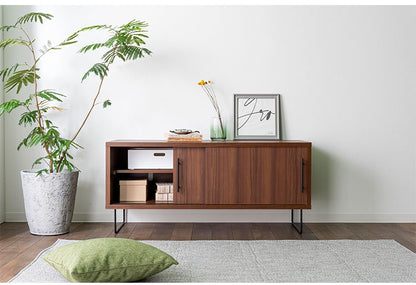 ローボード 幅120cm リビング収納 テレビ台 ローボード 棚 テレビラック TV台 TVボード パソコン台 AVボード インテリア 収納 収納家具 リビングボード 木目調 高級感(代引不可)