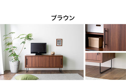 ローボード 幅120cm リビング収納 テレビ台 ローボード 棚 テレビラック TV台 TVボード パソコン台 AVボード インテリア 収納 収納家具 リビングボード 木目調 高級感(代引不可)